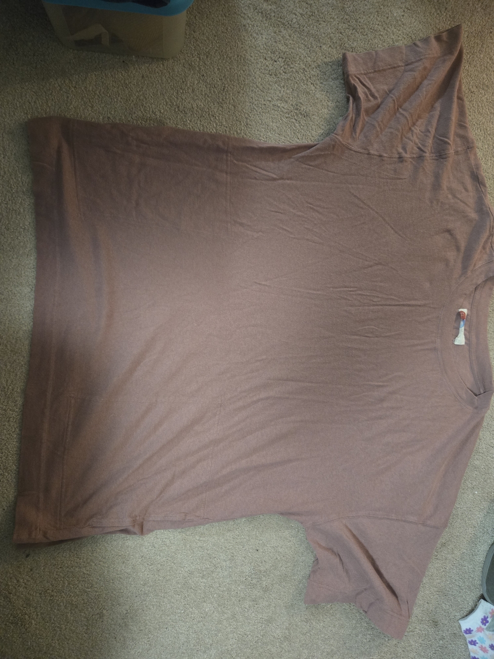 Free People Essential Extreme Tee Mini in Antique Oak (Mauve) - Picture 2 of 6
